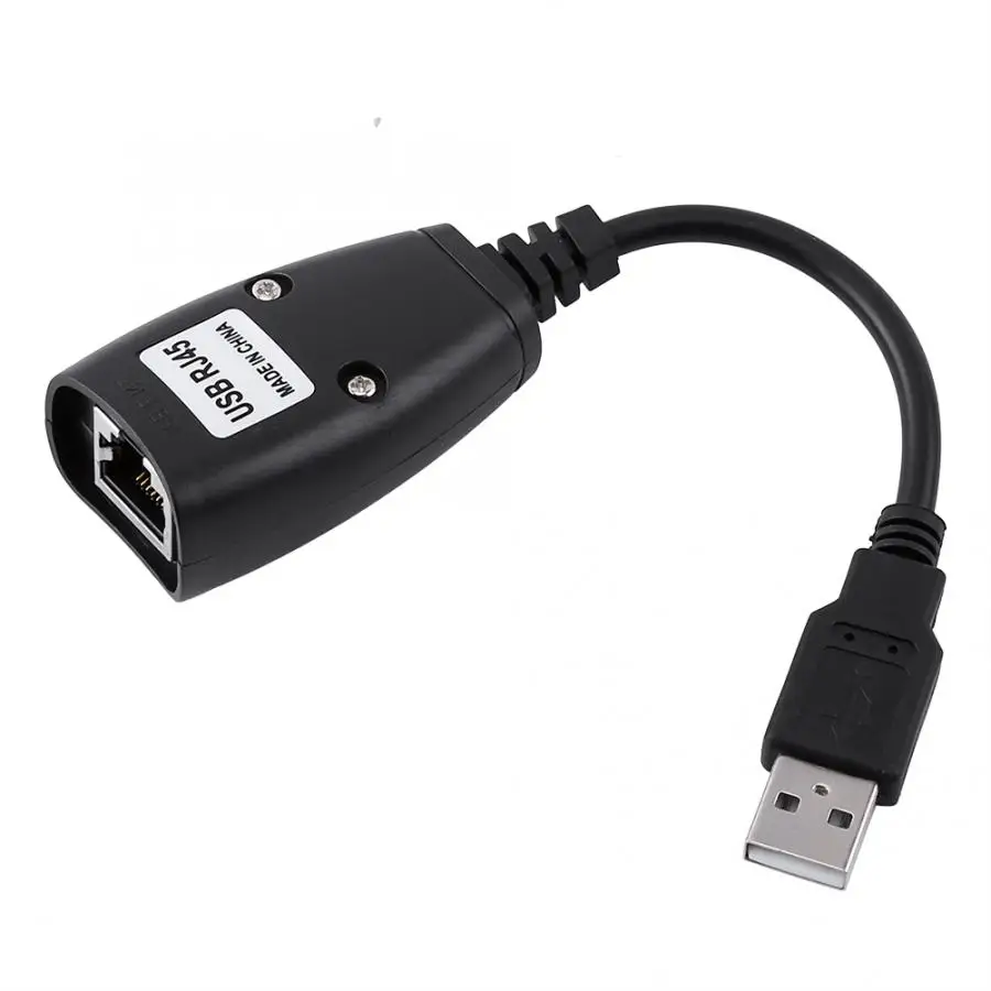 Высококачественный 4 портовый USB 2 0 к RJ45 хаб Ethernet удлинитель сетевой адаптер