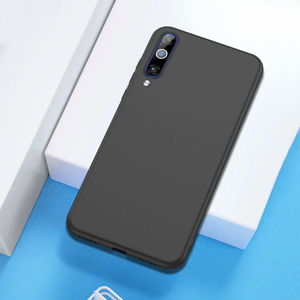 Черный Для Xiaomi mi 9 чехол силиконовый мягкий защитный чехол для Xiaomi mi 9 8 SE 9T A3 Lite чехол Red mi Note 8 7 K30 K20 Pro 7A 8A чехол - Цвет: Черный