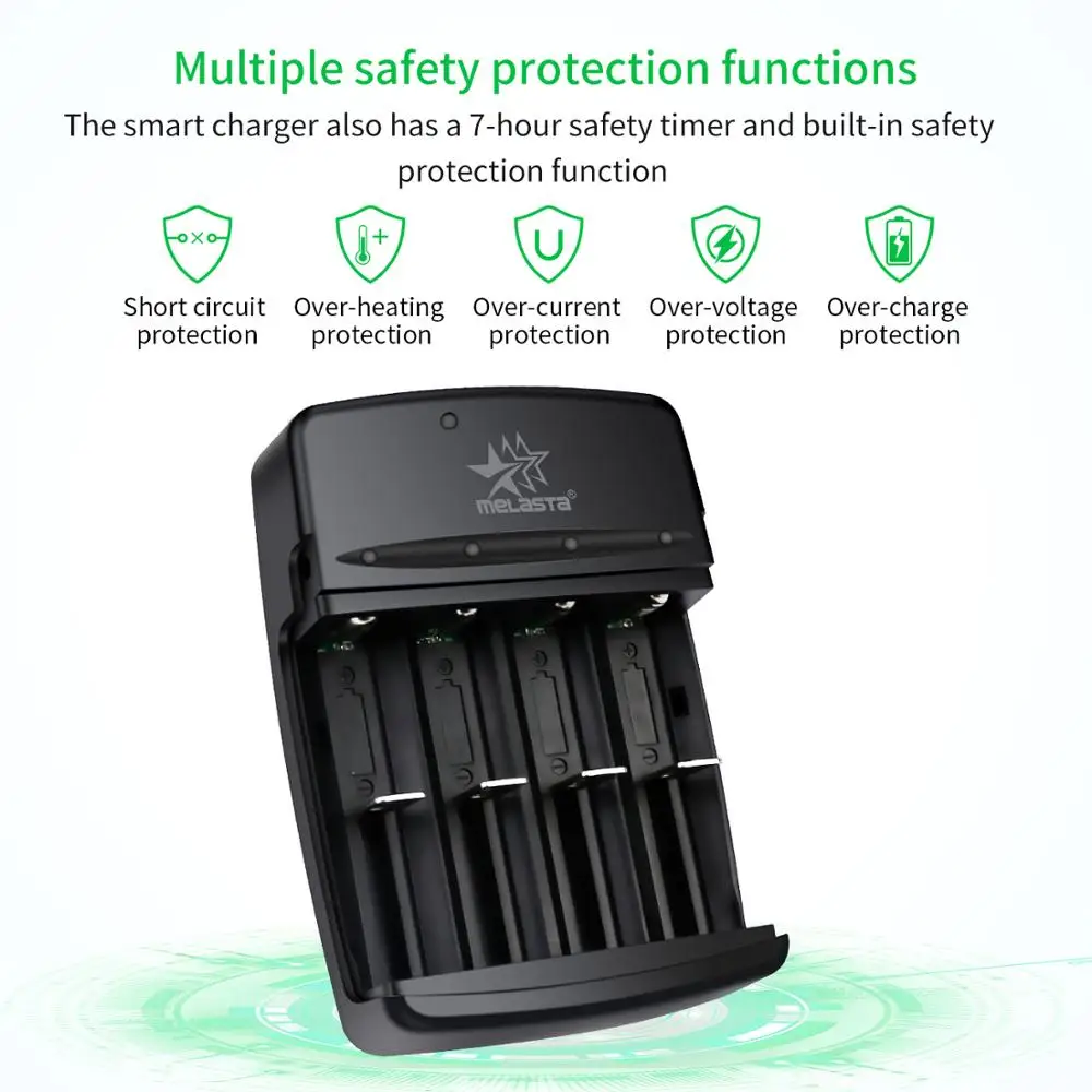 Зарядное устройство для батарей 1 6 в Ni Zn AA/AAA 3 2 В LiFePO4 батарея с USB кабелем LED 4 слота