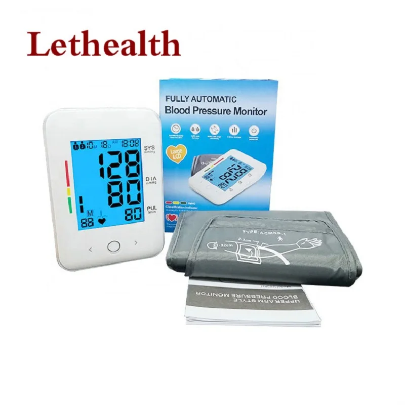 LED Display Screen Clear Reading Digital Upper Arm Cuff Meter BP Care Machine For Elderly Health