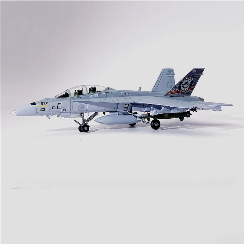 F/A-18 канадские ВВС кленовый лист живопись F18B модель самолета-истребителя украшение 1/100 литая под давлением модель самолета коллекция