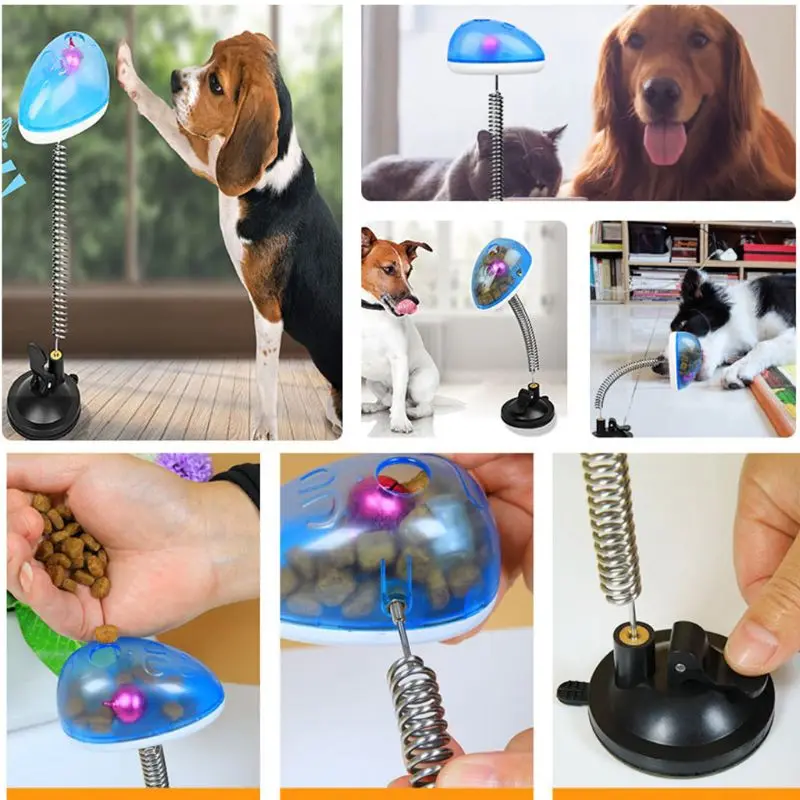 Интерактивная игрушка для собаки мячик для корма IQ Treat Ball Bite Toys Кормление обучение протекающая Фидер D0AC