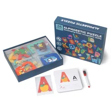 Jeu de Puzzle en bois pour enfants, lettres cognitives amusantes, apprentissage des mots, jouets éducatifs précoces Montessori