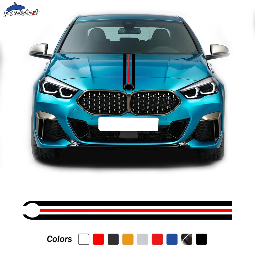 Наклейка на крышку капота автомобиля для BMW F10 F30 E90 M4 F22 E46 F87 F20 X5 X3 F32 G30 G20 Z4 F40 F44 E60 M3 M5|Наклейки автомобиль| |