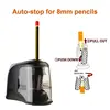 Electric Pencil Sharpener Best Heavy Duty Helical Steel Blade for Artists Kids Adults Colored Pencils school supplies ► Photo 2/6