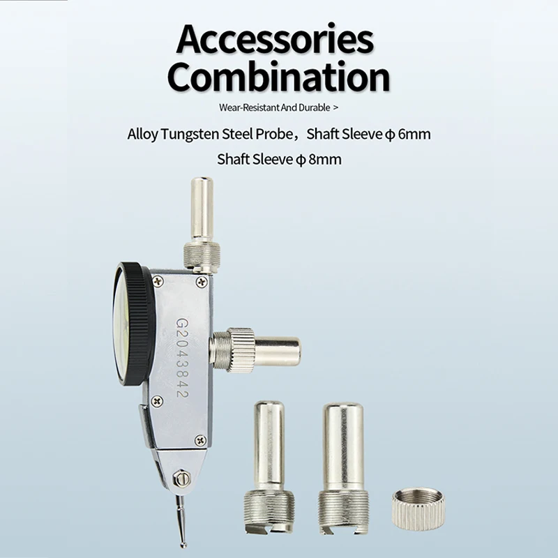 0.8mm Lever Dial Indicator Meter Hour Type Indicator Micrometer Dial Gauge Clock Precision Comparator Measuring Tools dial indicator gauge dial indicator