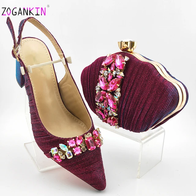 magenta shoes for wedding