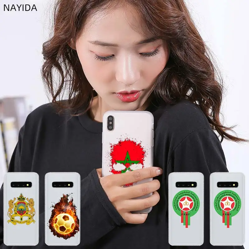 Pattern Soft Silicone Case Cover For Samsung Galaxy S21 S20 S7 Edge S8 S9 S10 Plus S11 Lite Ultra Morocco Soccer football | Мобильные