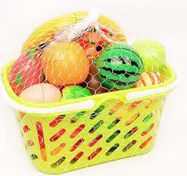 28-piece green Kuulee пластиковая имитация фруктов и овощей Кухня детская игрушка фруктовый магазин украшения - Цвет: 28-piece green