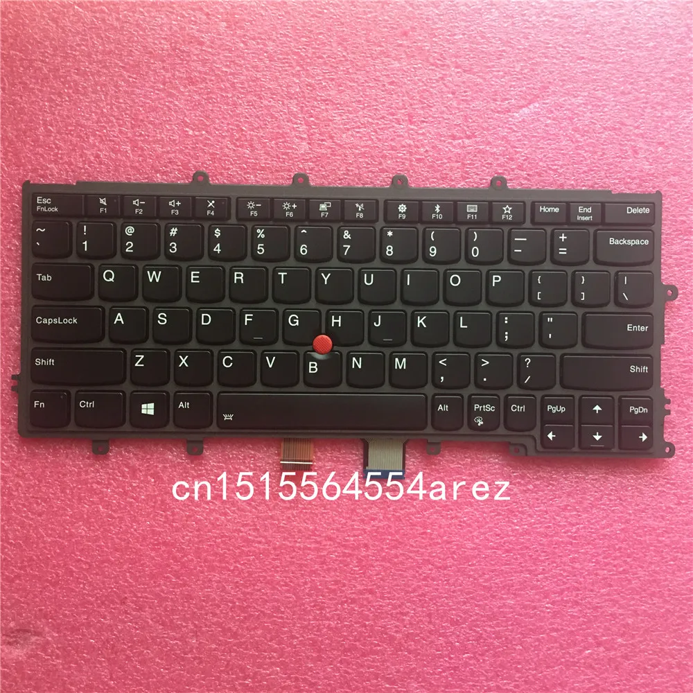 Teclado Retroiluminado para Laptop com Trackpoint Lenovo Thinkpad X270 A275 us Inglês Novo Original 01en586