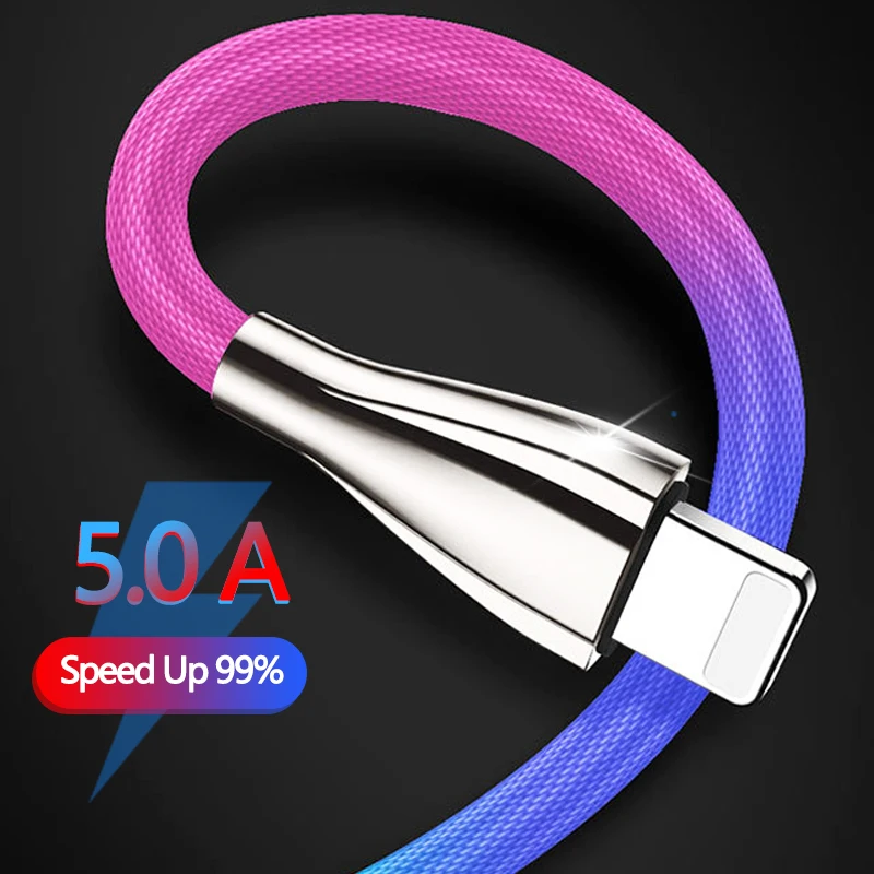 

Zinc Alloy Usb Cable for Iphone Xs Max Xr X 8 7 Fast Usb Charging Cord Usb C Cables Phone Charger Cable for Huawei