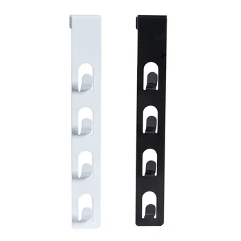 

New Coat Hooks Hanger Rack Creative Punch-free Multi-function Seamless Iron Door Behind Coat Hooks Hanger Rack Dropshipping