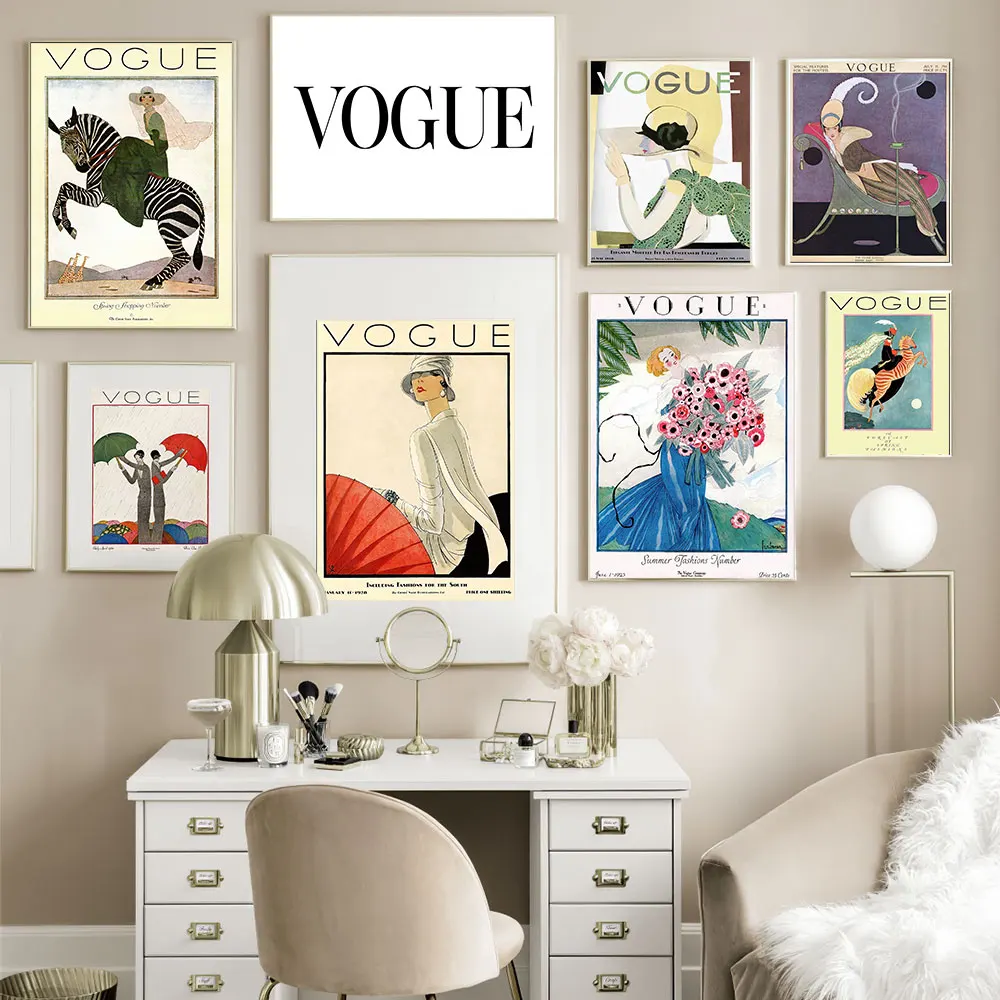 Abstract Horse Riding Women Lipstick Flower Canvas Art Print Nordic Style Modern Poster Magazine Cover For Home Decor | Дом и сад