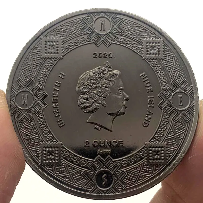 Hot Sale Twelve Constellation Sun God Moon Smiley Nickel Ancient Silver Commemorative Coin Gift Collection Love Coin Cancer Gold