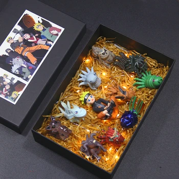 

Anime Naruto Action Figure Toys Gift Styles Zabuza Haku Kakashi Sasuke Naruto Sakura PVC Model Collection Kids Toys Gift Box