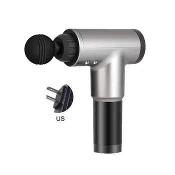 

Silver Physiotherapy Muscle Massage Gun Health Massage Deep Relaxation Device High Frequency Vibration Impact Fascia Gun