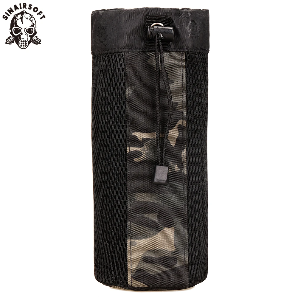 SINAIRSOFT MOLLE System Single Water Bottle Climbing Bags Kettle Pouch Army Durable Travel Hiking Tactical Outdoor Bag | Спорт и