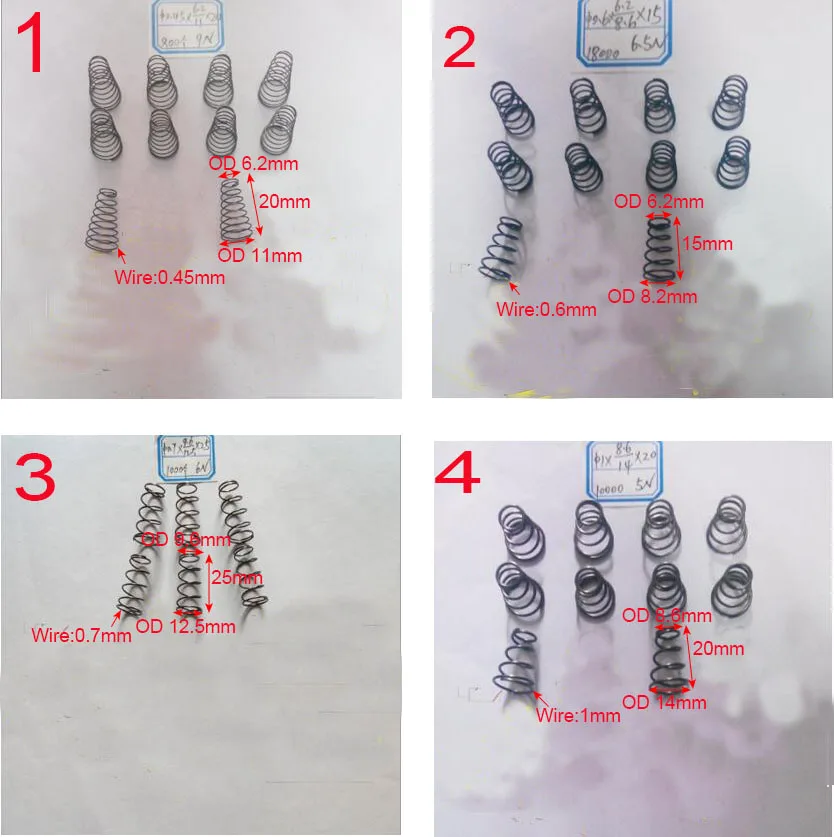 Сталь коническая катушка Весна 0,45/0,6/0,7/1,0 мм провод конические спиральные пружины сжатия двойной Коническая пружина