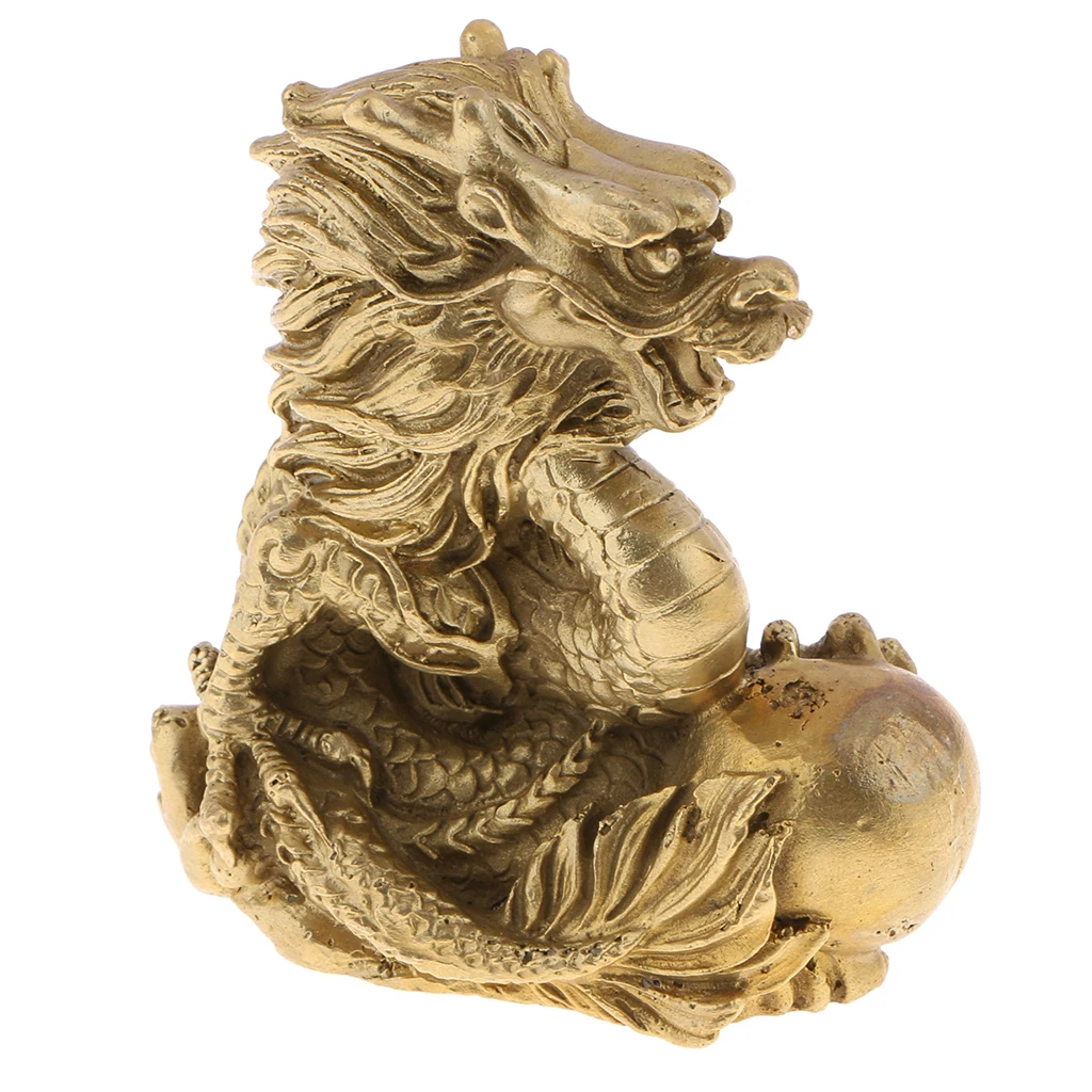 Oriental Chinese FENGSHUI Decoration Brass Zodiac Animal Figurine Sculpture Table Desk Shelf Decor.Business Gift - Rat