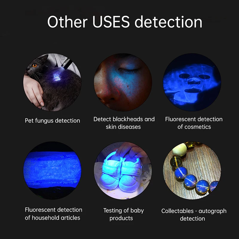 Nieuwe Woods Lamp Huid Schimmel Detector Fosfor Vitiligo Pityriasis  Versicolor Melasma Detector Woods Licht Onderzoek