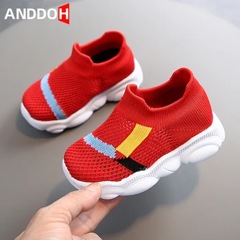 

Size 22-26 Children Breathable Sock Shoes Boys Non-slip Soft Sneakers Girls Wear-resistant Sneakers Baby Casual Toddler Shoes