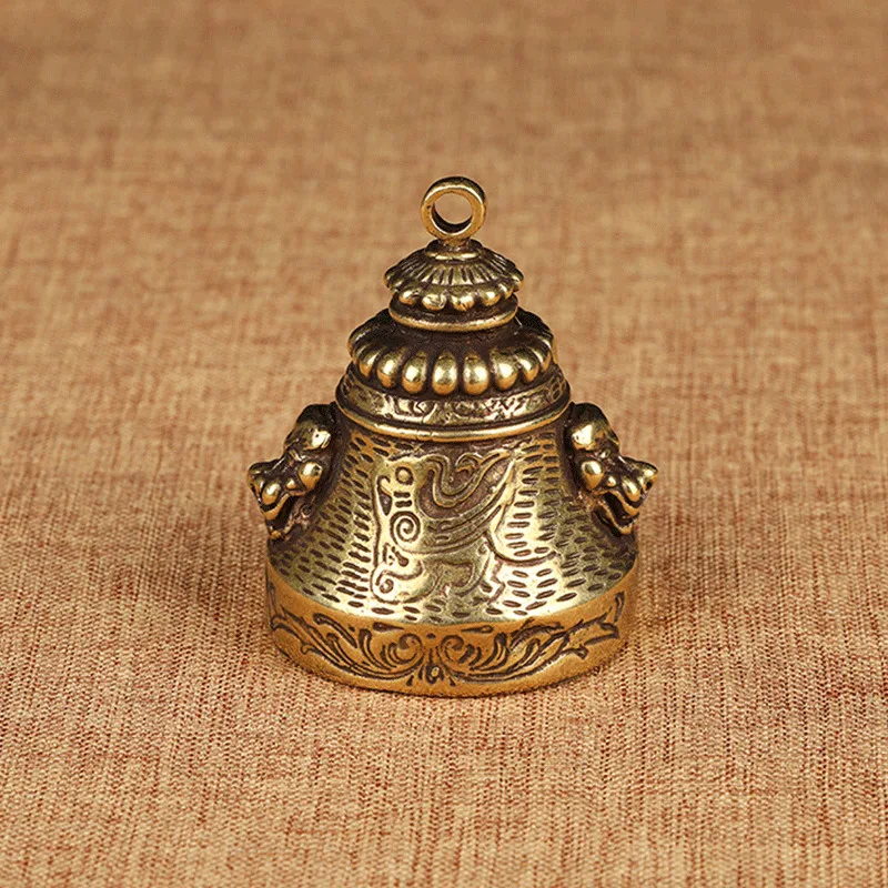 lions bell pendant brass (9)