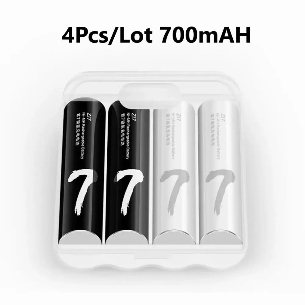 Распродажа 4 шт./лот Xiaomi ZMI ZI7 ZI5 AAA AA 700mAh 1800 mAh перезаряжаемый Ni-MH аккумулятор power Bank Аккумулятор mihome H30