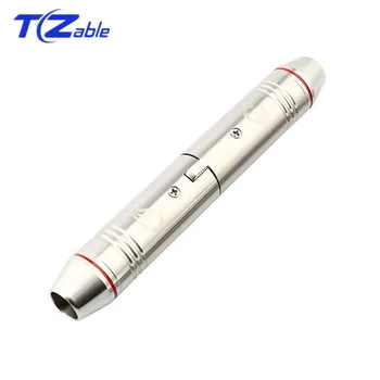 

3 Pin XLR Connector Solder Type 1 Male + 1 Female Speaker Terminal For Microphone Audio Cable Socket 11mm Stainless Steel