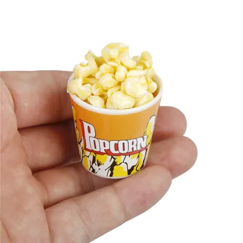 

1/6 Dollhouse Miniature A Bucket of Popcorn Toy for /Blythe Pretend Play Children Baby Toys Kitchen Early Education Toy