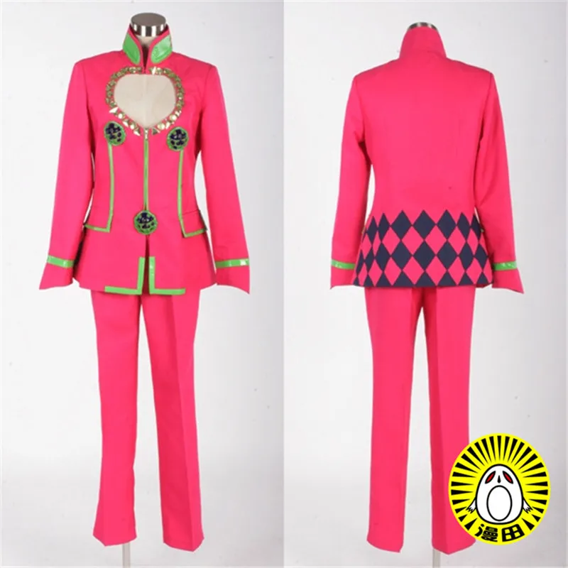 

Tailored size Anime JoJo's Bizarre Adventure Cosplay Giorno Giovanna Cos Halloween Party High Quality Uniform Set Costume