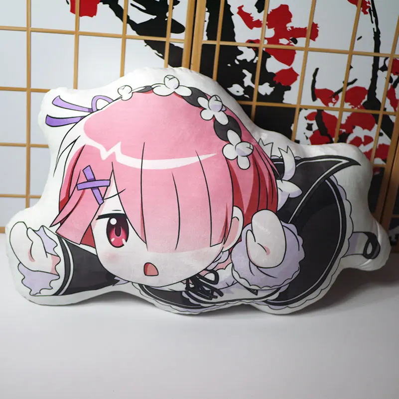 Anime Re Zero Figure Rem Ram Pillow Re Life In A Different World From Zero Plus Toys Cosplay Filling Girl Doll 75*50cm