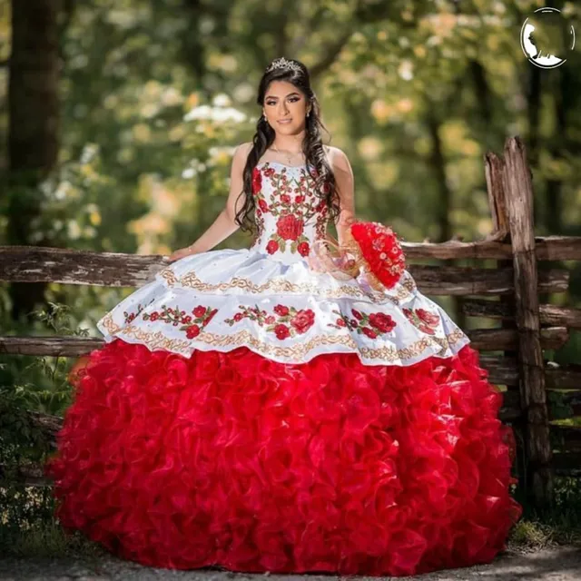 mexican flower dress