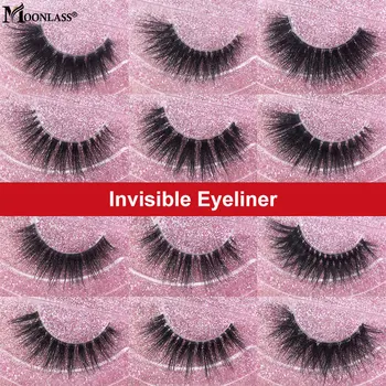 

Invisible Band 3D Mink Lashes Moonlass 25mm Lashes Make Up Mink Eyelashes Fake Eyelashes Extension False Lashes