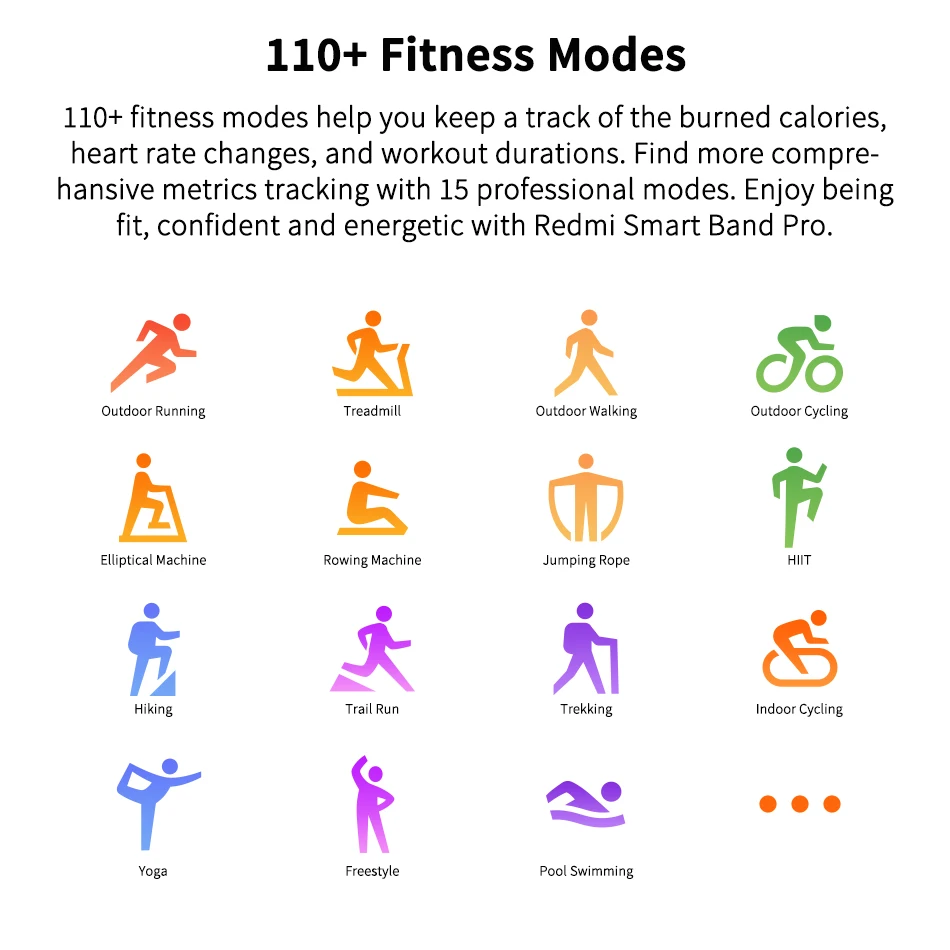 Global Version Xiaomi Redmi Smart Band Pro Mi Bracelet 6 Color AMOLED Screen Blood Oxygen Fitness Sleep Tracking 5ATM Waterproof 5