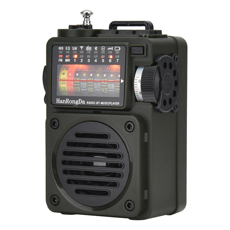 HRD-700/701 Portable Music Radio Player Full Band Broadcast Reception Support Bluetooth TF Card Playback | Электроника