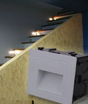 

3w Led Corner Wall Light IP65 Waterproof Outdoor Aluminum with Embedded box for stairs step/foyer wall corner light garden home