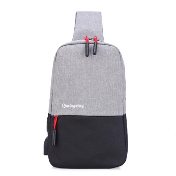 

Travel Bags Men Casual Patchwork Zipper One Shoulder Crossbody Bags Travel Pack Male Waterproof Zipper Large Capacity Chest Pack