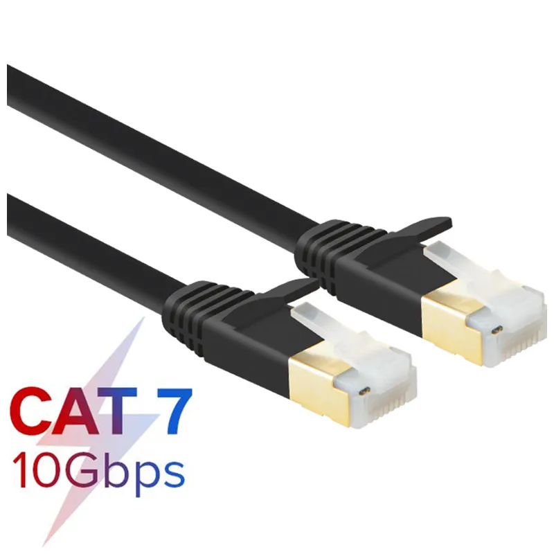Cavo Ethernet Rj45 Cat7 Cavo Lan Stp Rj 45 Cavo Di Rete Piatto Patch Cord Per Modem, Router, Tv, Patch Panel, Pc, Laptop