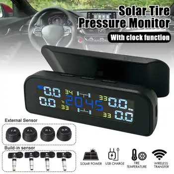 

Auto Security Alarm Systems Tyre Pressure Smart Car TPMS Tyre Pressure Monitoring System Solar Power Digital LED Display