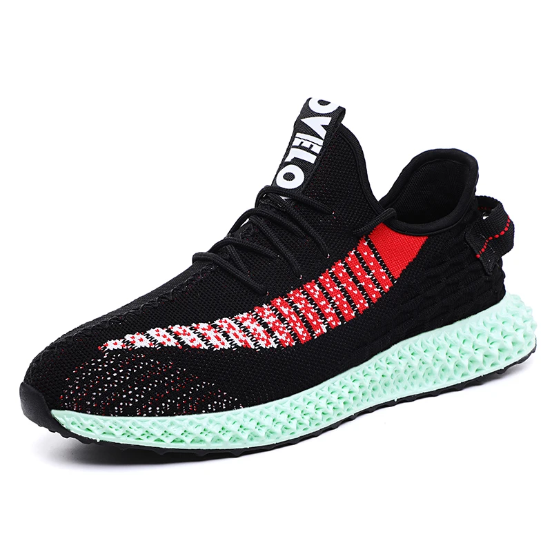 

New Running Shoes for Men Mesh Breathable Spring Men Sports Shoes Fly Weave Comfortable Fitness Men Sneakers zapatos de mujer