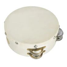 Бубен 6 дюймов двухрядные джинглы-ручной бубен для церкви детей взрослых