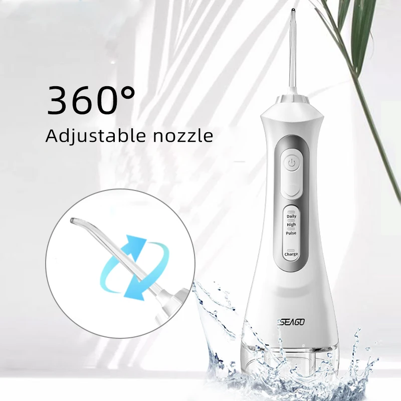 SEAGO USB аккумуляторная Вода Flosser ирригатор полости рта стоматологический 3 режима