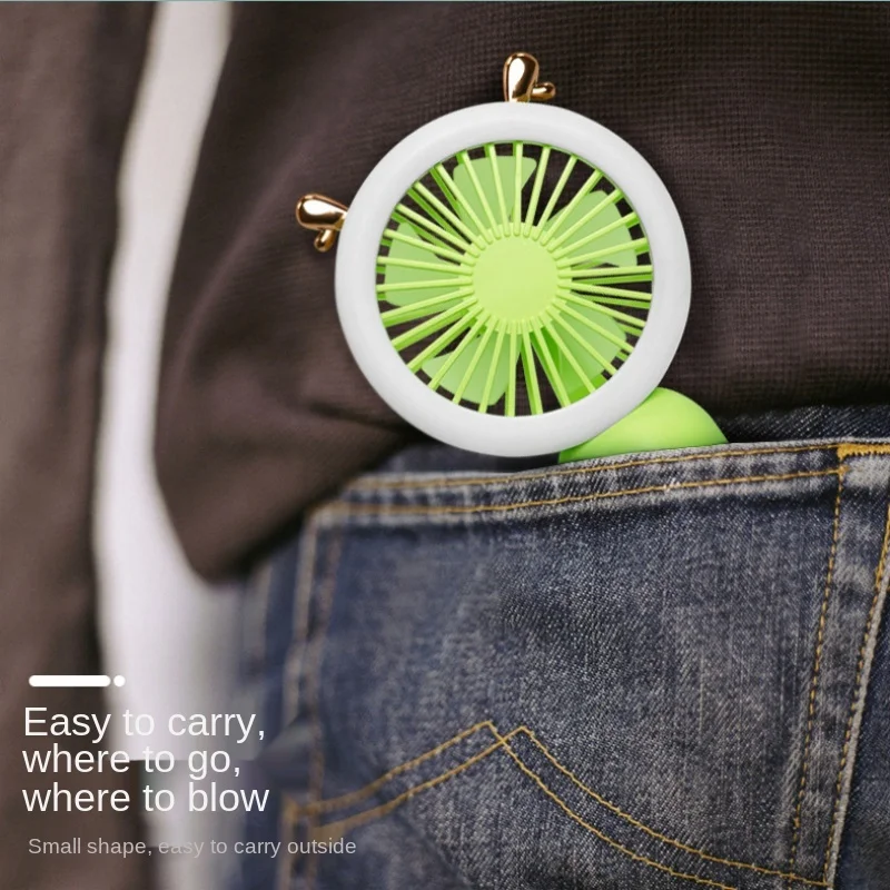 Handheld Pocket Fans USB Charging Lazy Fan Desktop Mini Fan Portable Dormitory Home Gift Student Outdoor Travel Mini Fan Xiaomi