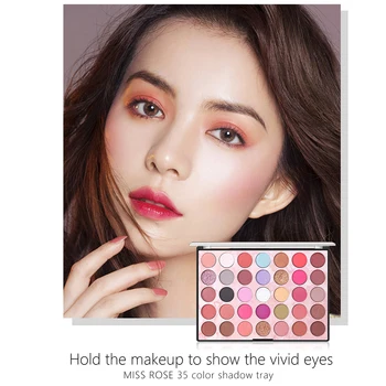 

35 Colors Eyeshadow Tray Silky Matte Eye Makeup Powder Shimmer Eye Cosmetics