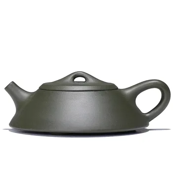 

Teaware Yixing Purply Clay Teapot Chinese Kongfu Tea Pots Dongpo Stone Scoop PotGreen Mud 120ml