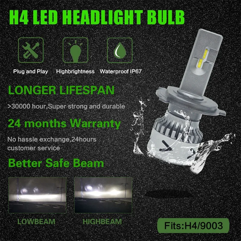 Новые продукты нового поколения автомобильные лампочки Led H1 H3 H8 H9 H4 H7 H11 9012 Led 880 881 9008 H13 9004 9007 Авто светодиодные фары H