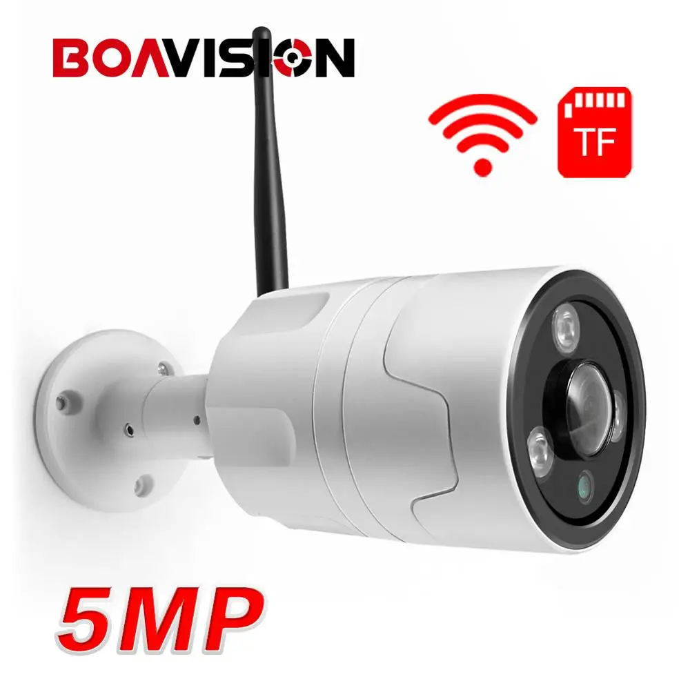 Камера видеонаблюдения HD 1080P 5 МП Wi Fi IP беспроводная цилиндрическая с линзами