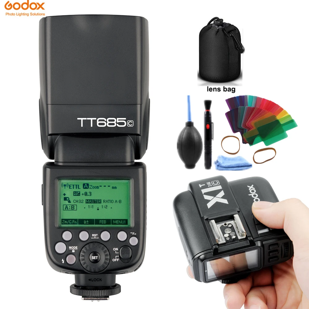 Godox TT685C GN60 Вспышка Speedlite E TTL II автовспышка для зеркальной камеры Canon 60D 70D 6D 7D 650D 550D