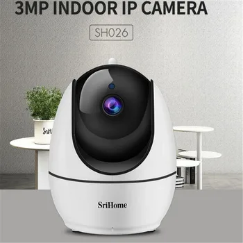 

SriHome SH026 3MP 1296P Wireless PTZ Intercom Humanoid Detection IP Camera Baby Monitor