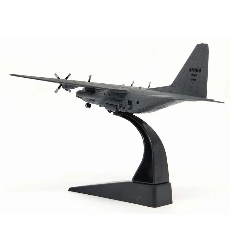 Цена AMER 1 200 масштаб AC 130 боевой корабль наземная атака самолет истребитель литой металлический военный самолет модель игрушки для сбора подарок